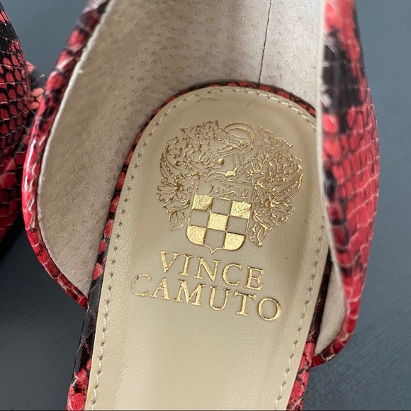 Vince Camuto Pink Snakeskin Loafers - Picture 3 of 11